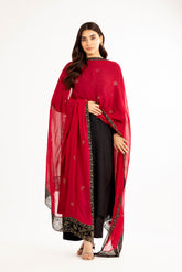1 Piece Chiffon Embroidered Dupattas/Stoles (FD0042)